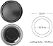 DJFKDYHPE Black Trash Bin Lid Balance Flap Cover Built-in Countertop - Stainless Steel Trash Grommet for Kitchen Garbage Can Recessed Trash Can Lid