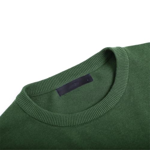 Men Sweaters Pullover Spring Cotton O-Neck Solid Sweater Autumn Knitwear Pullovers Sweaters3