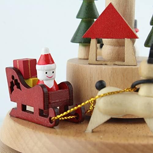 Miniatura 8 de Cajas de música de Navidad, caja musical de tren de Navidad para ella, caja musical de castillo inteligente, regalo de cumpleaños para amantes,