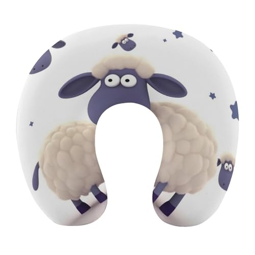 Almohada de espuma viscoelástica para viaje cervical