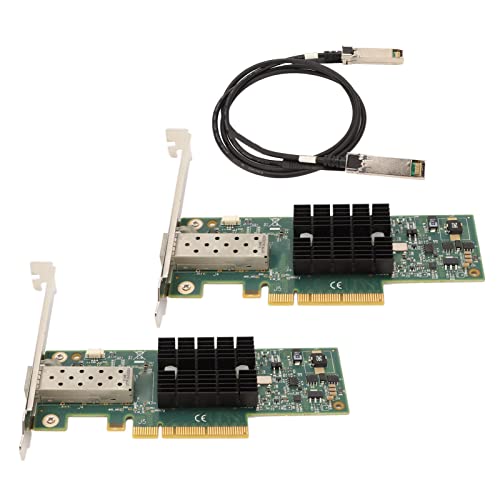 Focket Tarjeta de Red PCIe SFP 10G, Puerto SFP+ 10GB/S con Interfaz PCIe X8 para Server 2003, 2008, 2012 miniatura 1