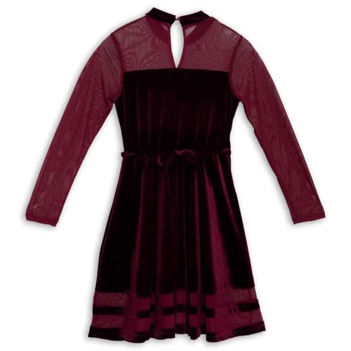 Speechless Girls' Long Sleeve Stretch Velvet Party Dress2