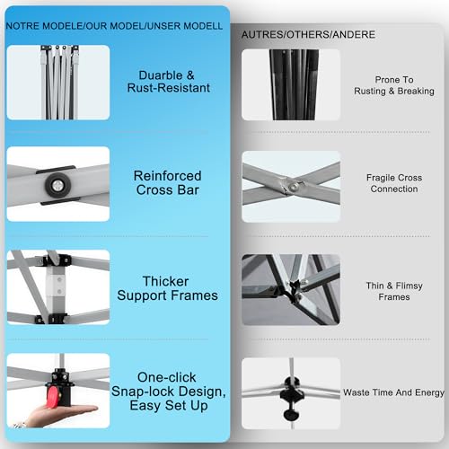 SANWAY 10x10 One Push Canopy Tent