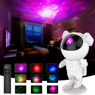 FUPT LED Star Projector,Galaxy Projector Mood Ambiance Light,Night Light Projector with Remote Control for,You can Adjust a Variety of Light Modes and Light Colors-White(P10)