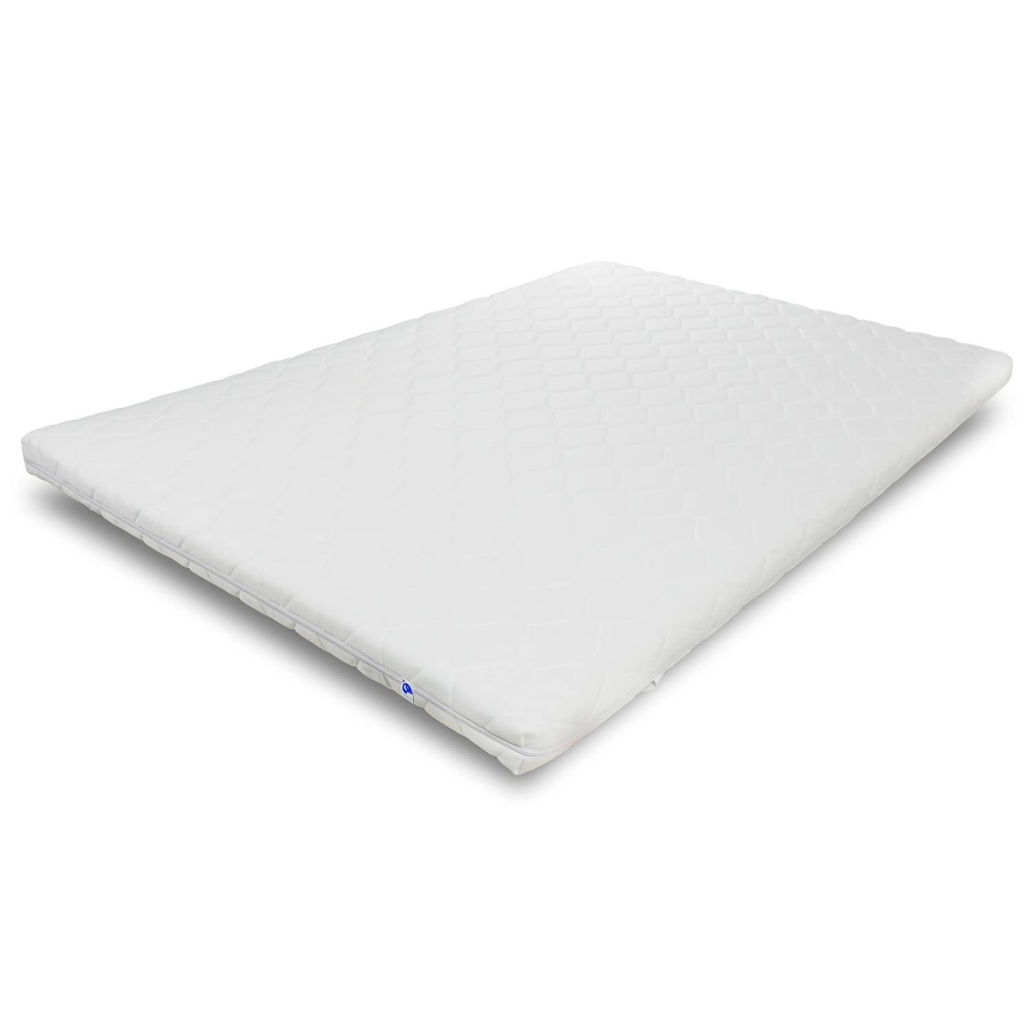 TULENA Ortho - Coprimaterasso 90 x 200 cm, altezza 9 cm, 90 x 200 cm, per letto a molle, divano letto, letto degli ospiti con lattice per chi soffre di allergie