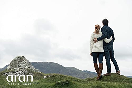 Men's Irish Knit Sweater with Button Collar3