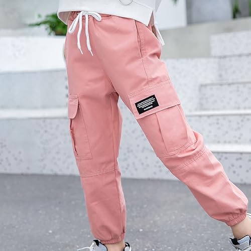 Boys Oversized Cargo Pants Fashion Teen Sports Sweatpants Lightweightt Elastic Waist Athletic Joggers with Pockets4