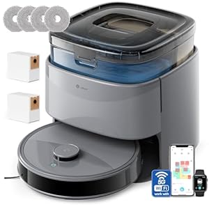 Lefant M3 Max Robot Aspirateur Laveur 20 000 Pa, Station Multifonctionnelle, Double Serpillière Rotative 200 TR/Min & Relevable 9mm, Navigation dToF, Évitement d'obstacles PSD, 220min, 5G/2.4G