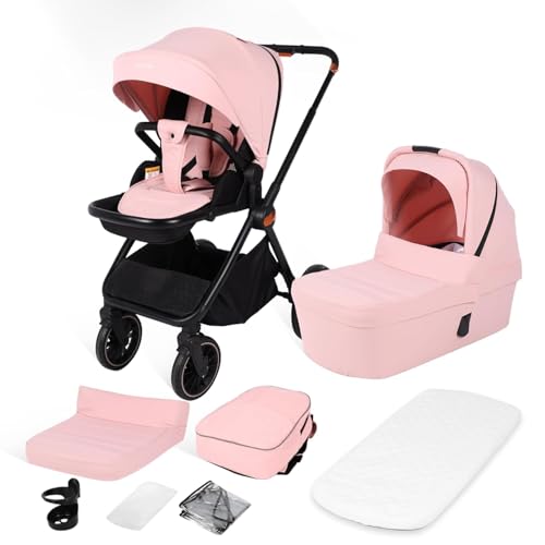 BabyVoyage 2 in 1 Kinderwagen 0-48 Monate, Buggy mit Zwei Umkehrbaren...
