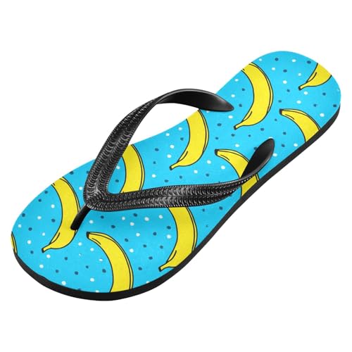 Banana Blue Polka Dot Flip Flops for Beach Thong Sandals Anti-slip Lightweight Shower Shoes for Summer Travel Swim2