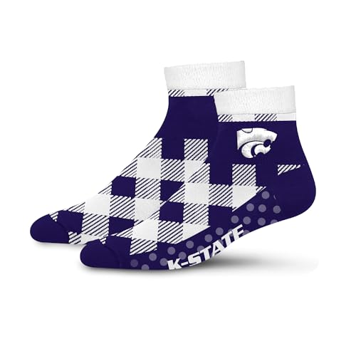 For Bare Feet NCAA KANSAS STATE WILDCATS Cozy Buff Plush Cabin Sock Team Color OSFM