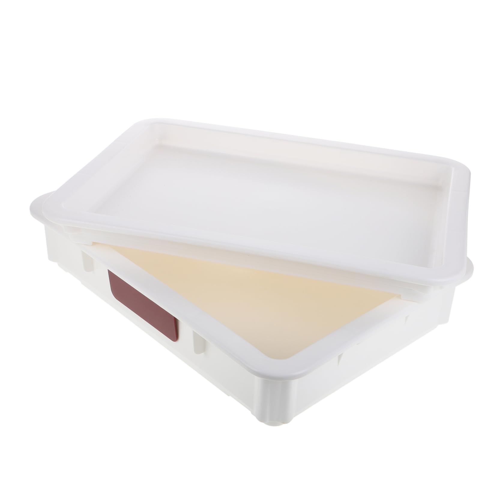 Caja Para Almacenar Masa De Pizza y Pan Contenedor Refrigerable Ahorra Espacio Duradero y Fácil De Limpiar