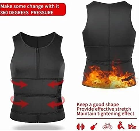 Sweat-Locking Men's Body Shaping Sauna Vest for Ultimate Gym Fitness Goals 3 41vXNV6s QL. AC