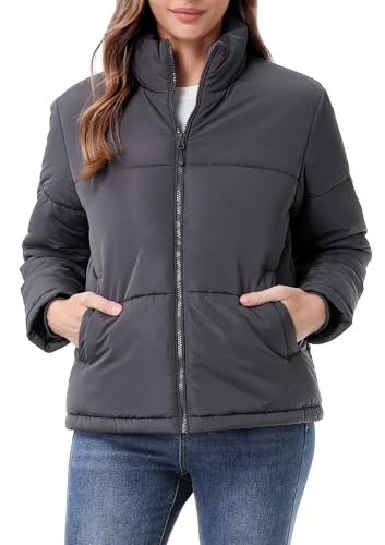 Women's Warm Winter Coat Waterproof Puffer Jacket Full-Zip Lightweight Winter Jacket3