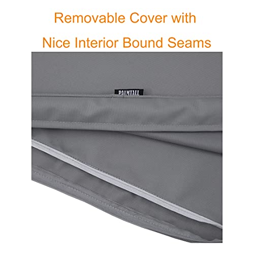 Palmtall Outdoor/Indoor Deep Seat Water Resistant Chair Cushion Replacement Patio Funiture Seat Cushion Gray #TOP5