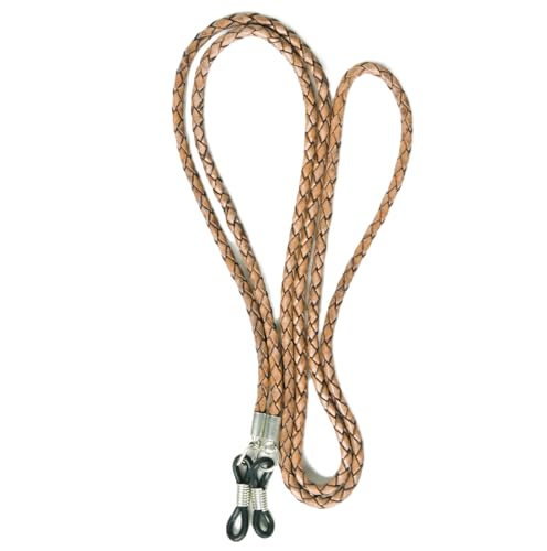 Image of GENIQUE Genuine Leather Glasses Strap, Eyeglass Chain,Eye Glasses holders around Neck, Sunglass Strap for Men