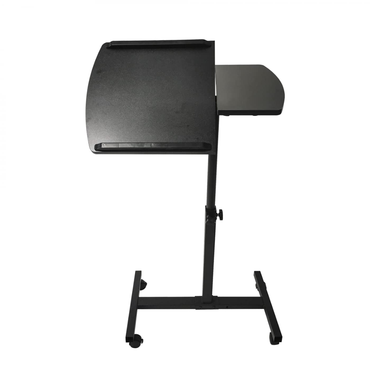 Soporte para ordenador portátil - mesa auxiliar - ruedas giratorias - altura ajustable - negro