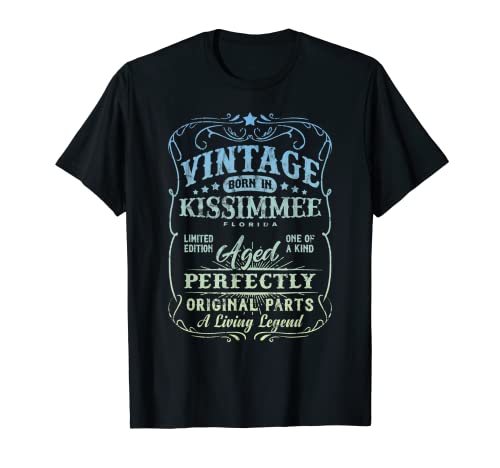 Vintage Born In Kissimmee Florida Classic Birthday Maglietta