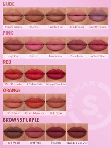 image for SHEGLAM Dynamatte Boom Waterproof Matte Lipstick Long Lasting Transfer