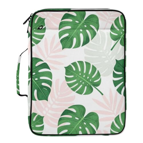 Organiseur de fichiers A4 Monstera à fermeture éclair trieur 7 poches tropical