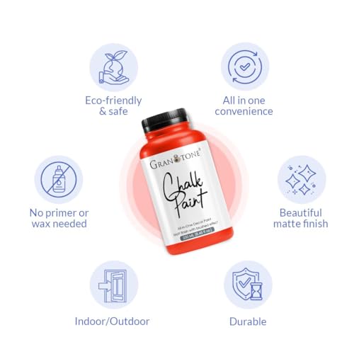 Image of GRANOTONE Chalk Paint Red 250 ml Matte Finish