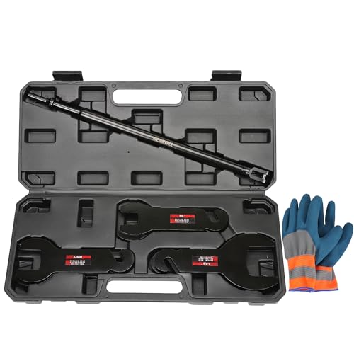 GEAROLL 43300 Pneumatic Fan Clutch Wrench 8PCS Fan Clutch Removal Tool Kit Compatible with Ford/GM/Chrysler/Jeep