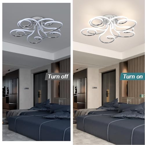Lampe à plafond LED dimmable à intensité variable avec télécommande - 3