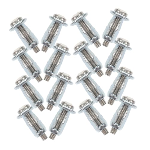 HOMOCONO 20pcs Thread Petal Nut Expansion Nut Insertion for Use for Fixing License Plates Drying Racks and More