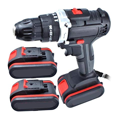 Preisvergleich Produktbild Elektrische Bohrmaschine, 48VF elektrische Bohrmaschine Schlagbohrmaschine Akkuschrauber Lithium-Akku-Bohrschrauber Wrench drahtlose elektrische Bohrmaschine Set for Privatanwender