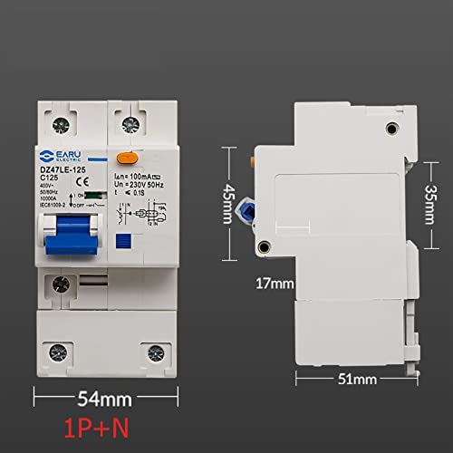 Disjoncteur triphasé DZ47LE-125 AC400V 125A protégeant votre réseau - 3