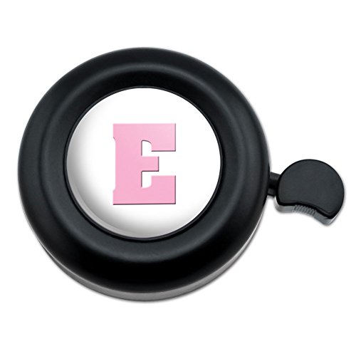 GRAPHICS & MORE Letter E Initial Baby Girl Block Font Pink Shower Bicycle Handlebar Bike Bell