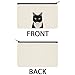 WIRESTER Canvas Zipper Makeup Bag, Cosmetic Pouch, Organizer Case for Women Girl, Multi-Purpose Travel Cosmetic Bag - Cute Tuxedo Cat White Chin