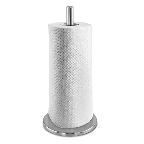 Stainless Steel Kitchen Roll Holder Towel Paper Tissue Stand Pole Freestanding