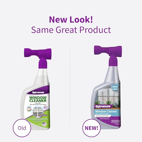 Rejuvenate High Performance Outdoor Window Spray and Rinse Cleaner with Hose End Adapter Instantly Removes Grime and Dirt Streak-Free Shine (32 oz) by Rejuvenate - Image 5