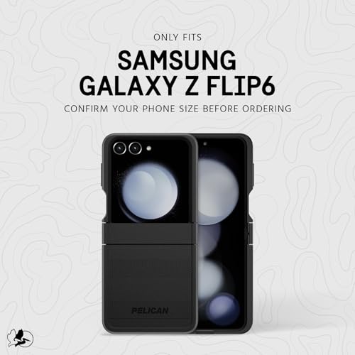 Pelican Protector Samsung Galaxy Z Flip6 Case - 16ft Military-Grade Drop Protection and Wireless Charging - Rugged Phone Case for Samsung Galaxy Z Flip6 [6.7"] with Anti Scratch Technology - Black by Pelican - Image 5