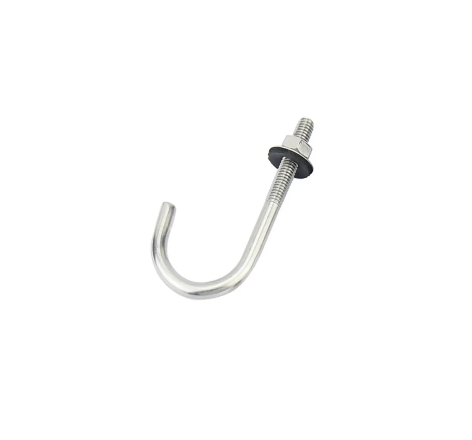 Gancio Quadrato In Acciaio Inox 304 / Vite Speciale A Forma Di Gancio Rotondo - Foto 2