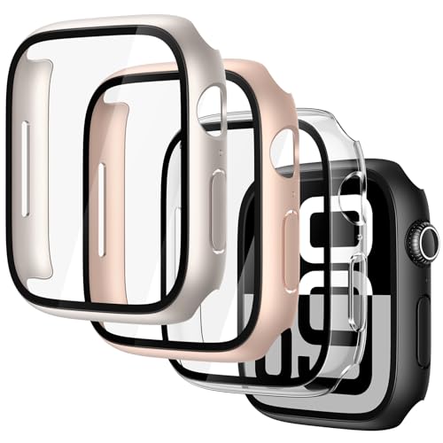 Coque iWatch Series 11 42mm Misxi protège-écran pour le sport le bureau et les sorties lot de 4