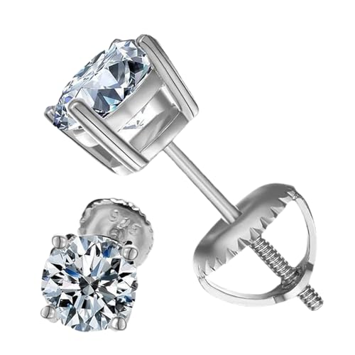 Studs 8mm de laboratoire sans irritation en argent - 6