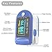 FaceLake FL350 Blue Pulse Oximeter with Carrying Case, Lanyard & Batteries
