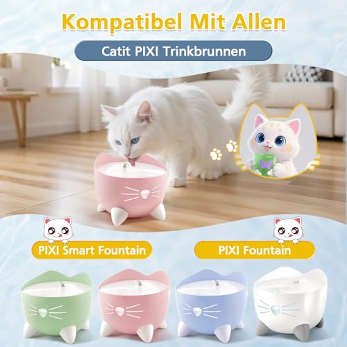 25 Stück katzenbrunnen filter Ersatz für catit pixi trinkbrunnen filter,filter für katzenbrunnen Mit dreifachem Filtersystem… – Ansicht 2