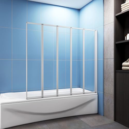 Acezanble 5 Fold Pivot Shower Bath Screen