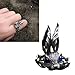 KANGQL Ring, Punk Alloy Two Hands Than Heart Ring Gothic Love Heart Gesture Hands Ring Zircon Crossed Ring for Jewelry, cabin bag