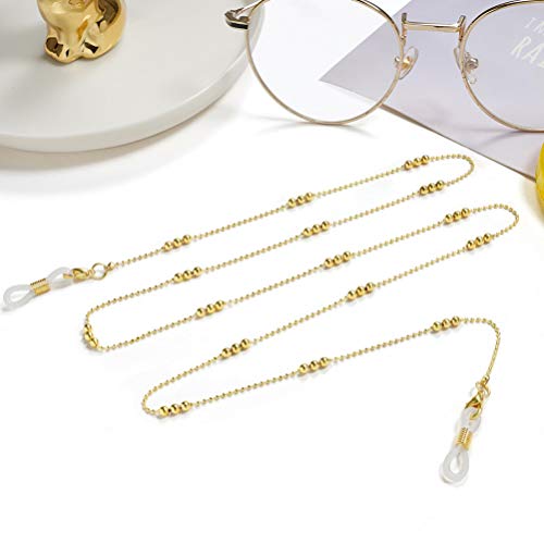 Lurrose 3Pcs Cadeias De Óculos de Metal Óculos Titular Cadeia Óculos Corda Ao Redor Do Pescoço Cinta
