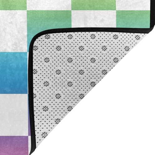 Moquette d'intérieur douce 152x99 cm avec envers antidérapant