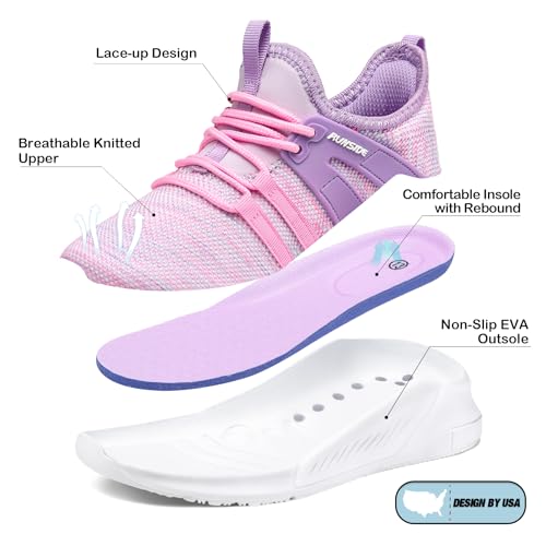 RUNSIDE Boys Girls Tennis Shoes Kids Lightweight Breathable Sneakers Lace-up Running Athletic Shoes for Toddler/Little Kid/Big Kid4