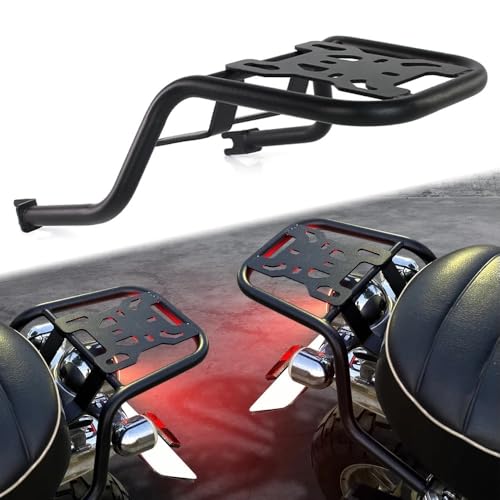 Support bagage arrière Monkey 125 finition acier noir Premium