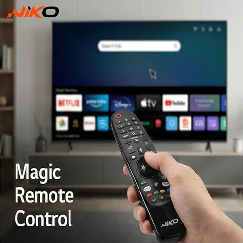 Niko 50 Inch 4K QLED Smart TV (Model 50NSSX) | Powered by WebOS | UHD HDR Display with Quantum Dot Technology | 3x HDMI (eARC), Bluetooth, WiFi & Dolby Audio Support | Frameless Design