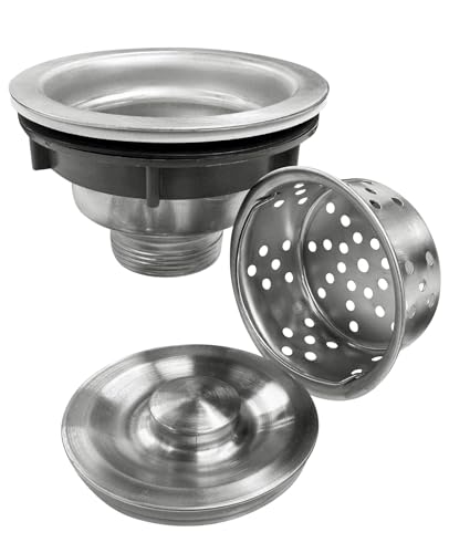 Kit de desagüe para fregadero de acero inoxidable 3-1/2 pulg miniatura 4