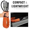 Tevlaphee Upgraded Steering Wheel Lock, Seat Belt Lock, Metal Head, High Visibility Car Lock Anti-Theft Device, Heavy Duty, Universal Fit for Car, SUV, Pickup, Jeep, Van, RV, 3Keys(Orange) #4