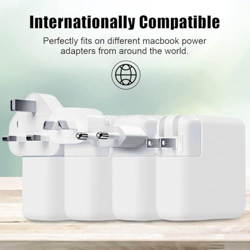 Image of Techmount Silicone Protective Cover for 29W /30W /35W MacBook Adapter Compatible with MacBook Air M2 M1 13 inch Models A2681 A2337 A2179 2020 (NOT FIT with Any Other Adapter) (White)